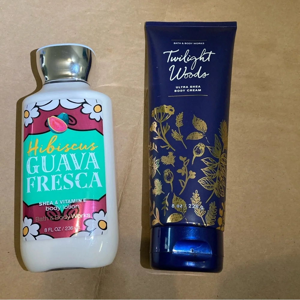 2 x  bath & body works lotion and cream